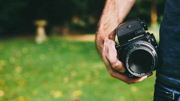 Man holding camera